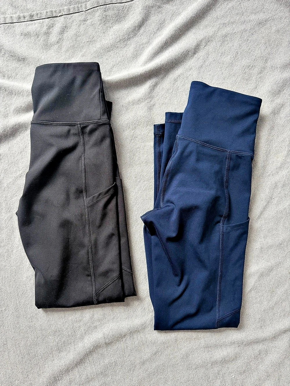 American Eagle The Everything Pocket Legging Pocket Leggings Blue & Black Bundle